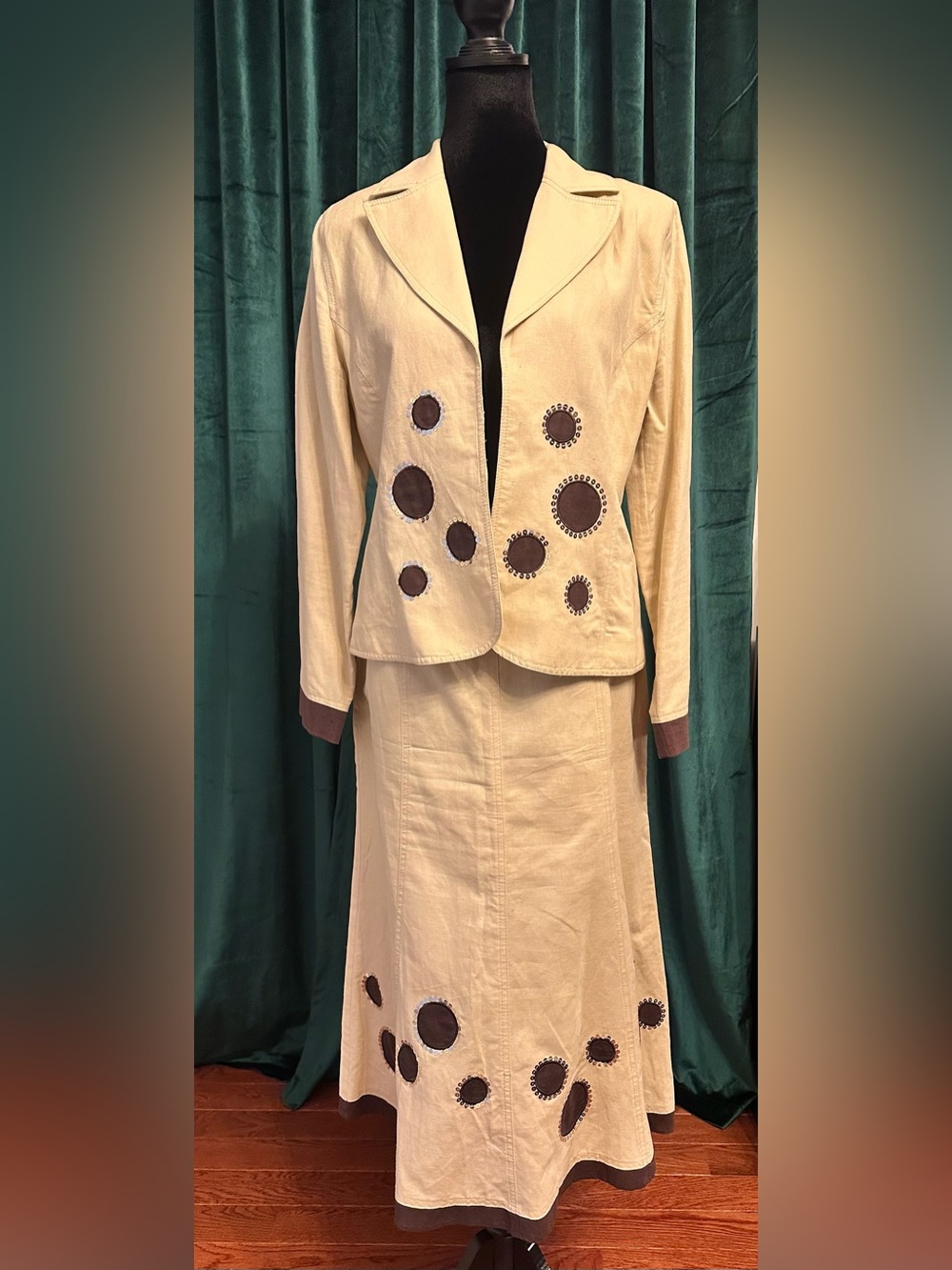 Vintage two-piece skirt ensemble!